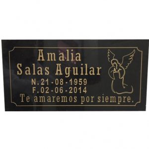 Placa de granito oscuro