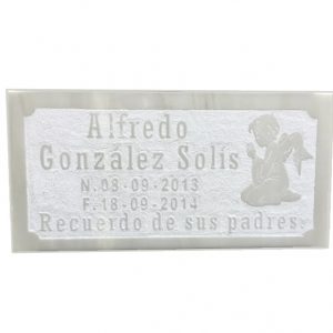 Placa en mármol