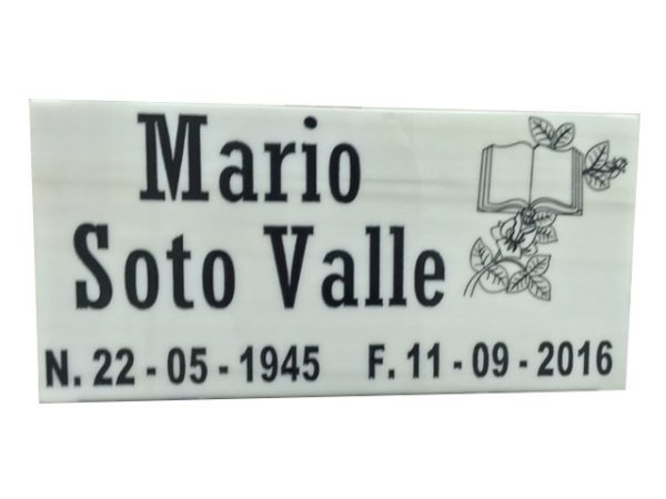 Placa en Mármol